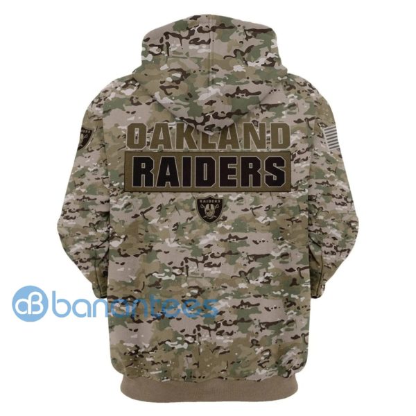 Oakland Raiders Camo All Over Printed 3D Hoodie, Zip Hoodie Pullover Zip Up Hoodies Product Photo