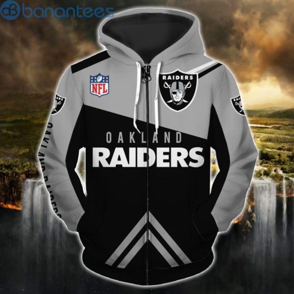 Oakland Raiders Design 3D Hoodie Zip Hoodie Gift For Fans Product Photo