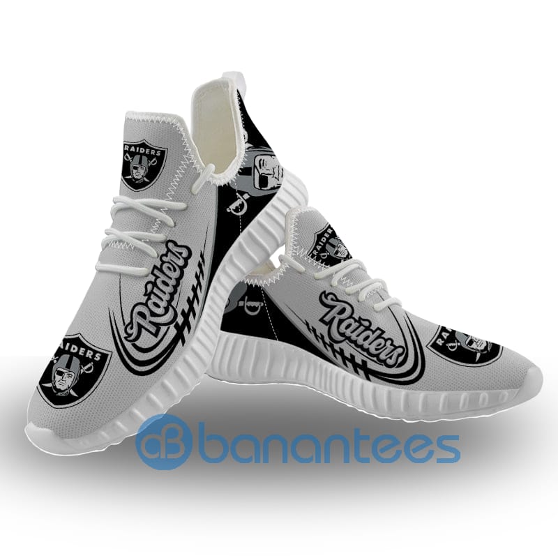 oakland-raiders-sneakers-big-logo-raze-shoes-2-7PW8M.jpg Oakland Raiders Sneakers Big Logo Raze Shoes Product Photo