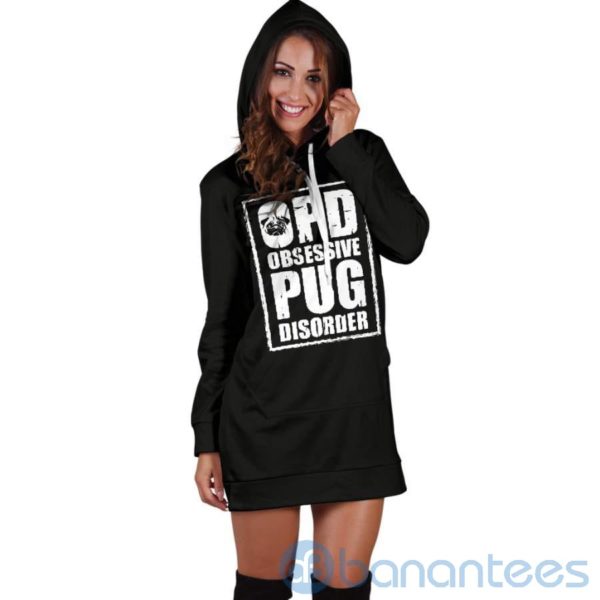 Obsessive Pug Disorder Hoodie Dress For Women Product Photo