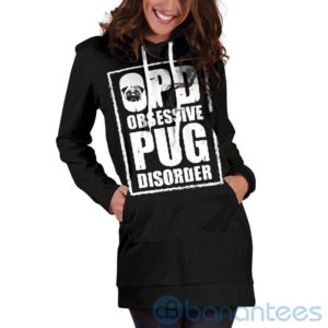 Obsessive Pug Disorder Hoodie Dress For Women Product Photo