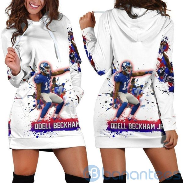 Odell Beckham White Hoodie Dress For Women Product Photo