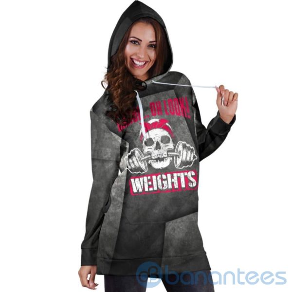 Oh Look Weights Hoodie Dress For Women Product Photo