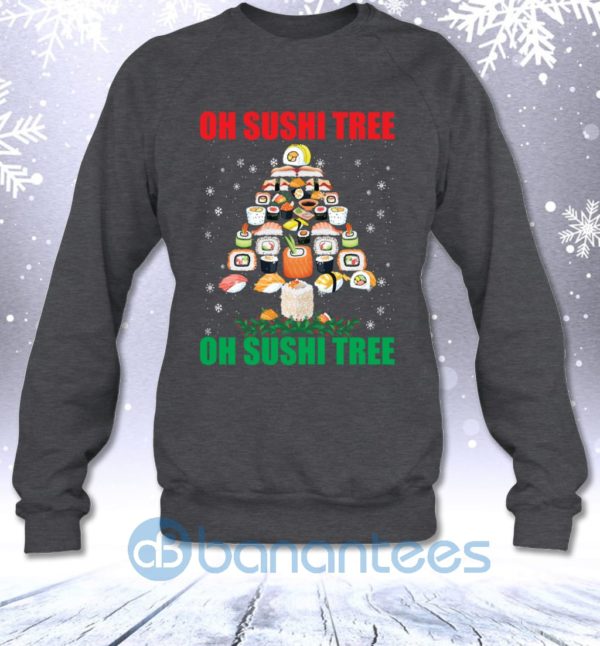 Oh Sushi Tree Funny Japanese Food Lovers Christmas Gift Sweatshirt Product Photo
