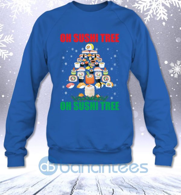 Oh Sushi Tree Funny Japanese Food Lovers Christmas Gift Sweatshirt Product Photo