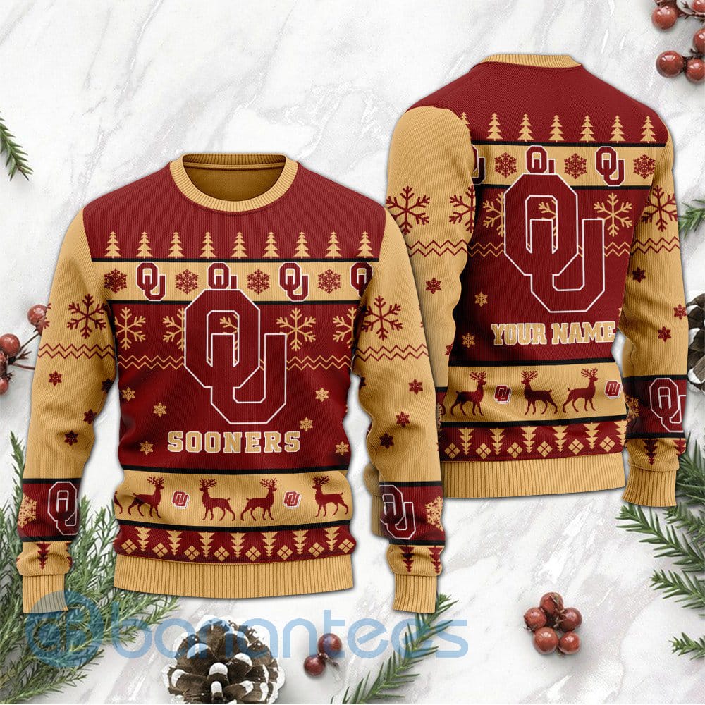 oklahoma-sooners-custom-name-personalized-ugly-christmas-3d-sweater-1-HHE5b.jpg Oklahoma Sooners Custom Name Personalized Ugly Christmas 3D Sweater Product Photo