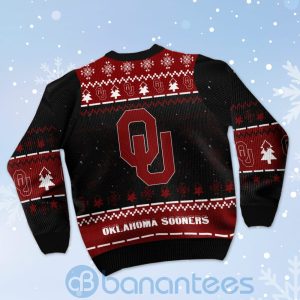 Oklahoma Sooners Snoopy Dabbing Ugly Christmas 3D Sweater Product Photo
