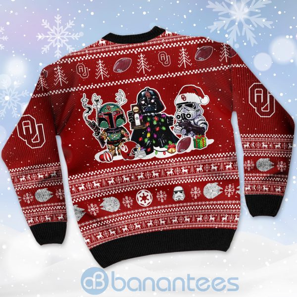 Oklahoma Sooners Star Wars Ugly Christmas 3D Sweater Product Photo
