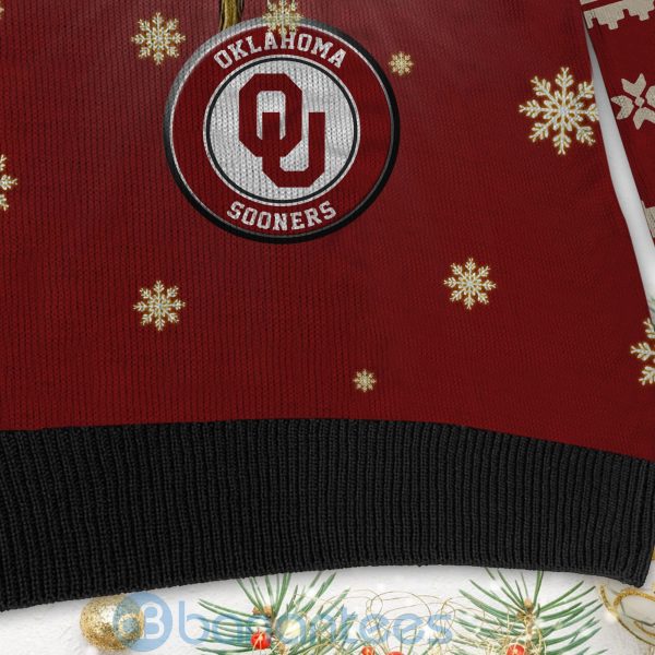 Oklahoma Sooners Team Grinch Ugly Christmas 3D Sweater Product Photo
