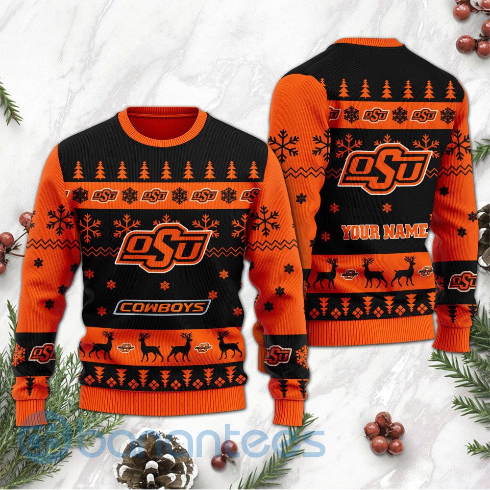 oklahoma-state-cowboys-custom-name-personalized-ugly-christmas-3d-sweater-1-ghH7l.jpg Oklahoma State Cowboys Custom Name Personalized Ugly Christmas 3D Sweater Product Photo