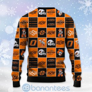 Oklahoma State Cowboys Football Team Logo Ugly Christmas 3D Sweater Product Photo