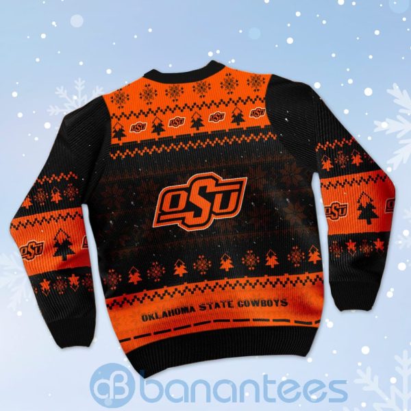 Oklahoma State Cowboys Snoopy Dabbing Ugly Christmas 3D Sweater Product Photo