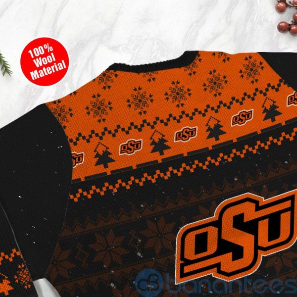 Oklahoma State Cowboys Snoopy Dabbing Ugly Christmas 3D Sweater Product Photo