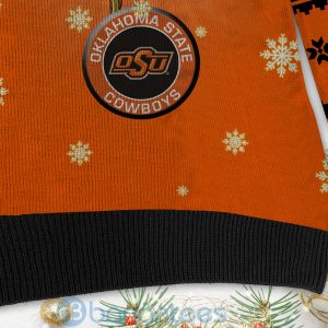 Oklahoma State Cowboys Team Grinch Ugly Christmas 3D Sweater Product Photo