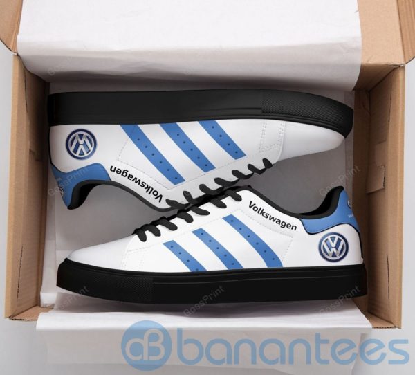 Olkswagen Stan Smith Light Blue White Low Top Skate Shoes Product Photo