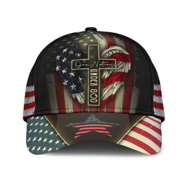 One Nation Under God All Over Printed 3D Cap Product Photo