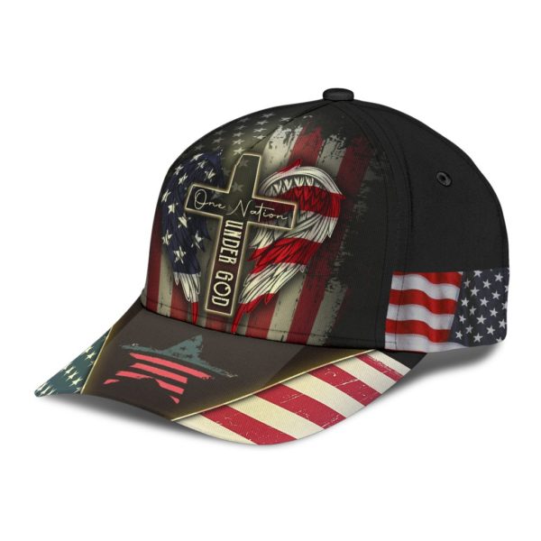 One Nation Under God All Over Printed 3D Cap Product Photo