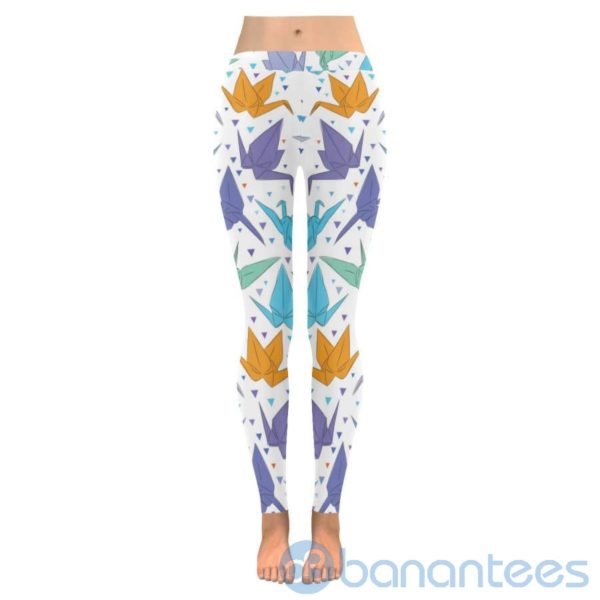 Orizuru Paper Crane Leggings For Women Product Photo