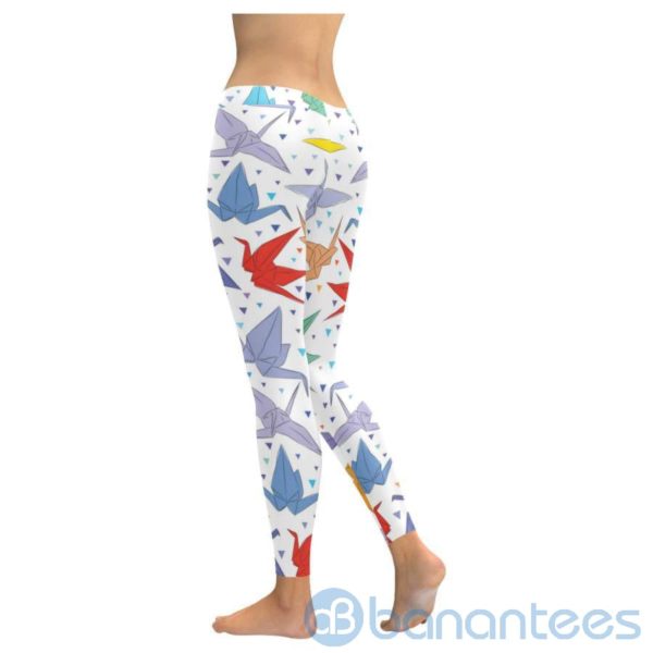 Orizuru Paper Crane Leggings For Women Product Photo