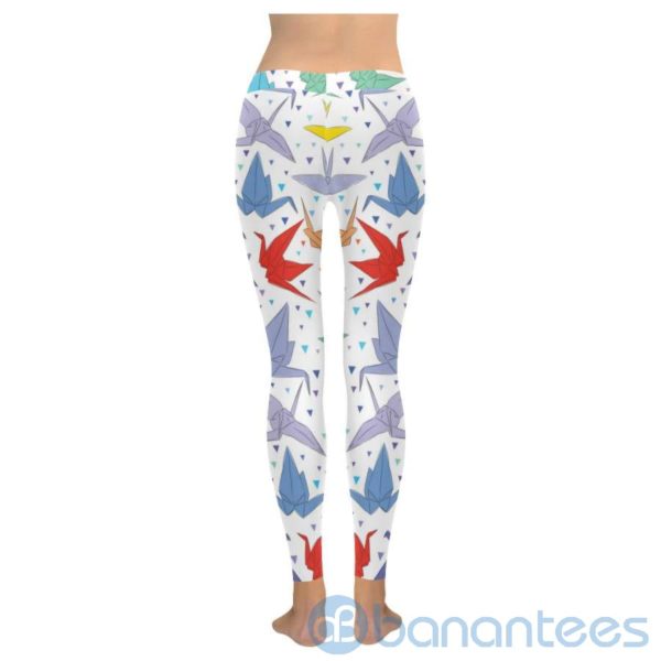 Orizuru Paper Crane Leggings For Women Product Photo