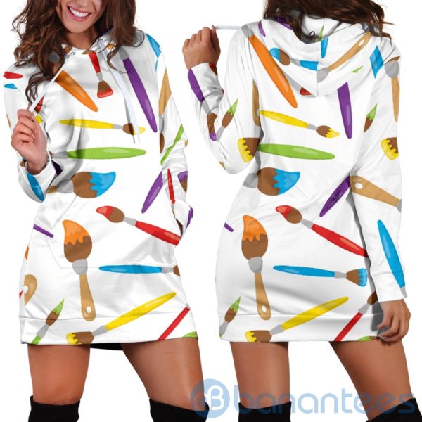 Painters Hoodie Dress For Women Product Photo
