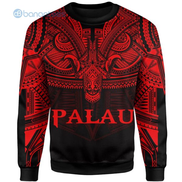 Palau Polynesian Red And Black All Over Printed 3D Sweatshirt Product Photo