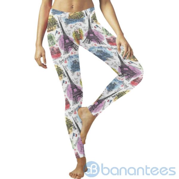 Paris Eiffel Tower Leggings For Women Product Photo