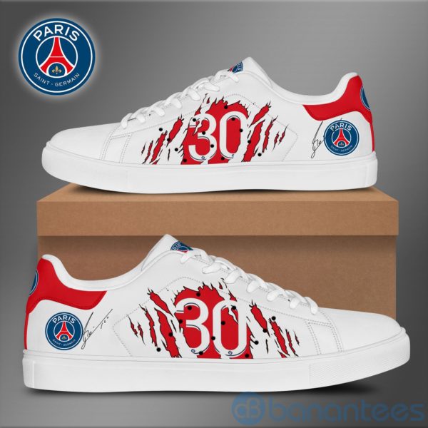 Paris Saint Germain Number White Low Top Skate Shoes Product Photo