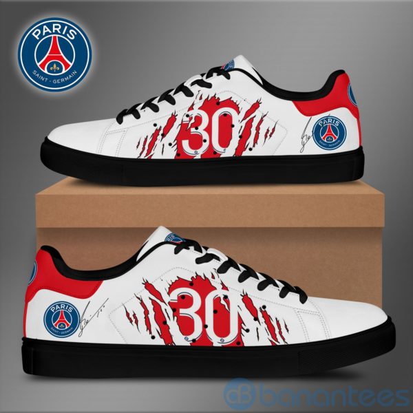 Paris Saint Germain Number White Low Top Skate Shoes Product Photo