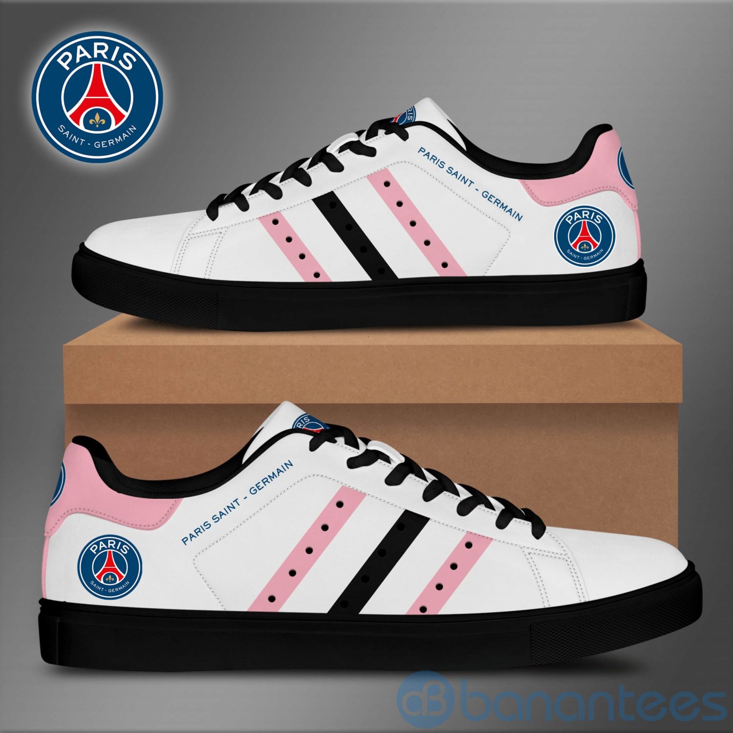 paris-saint-germain-pink-striped-low-top-skate-shoes-2-5GG0j.jpg Paris Saint Germain Pink Striped Low Top Skate Shoes Product Photo