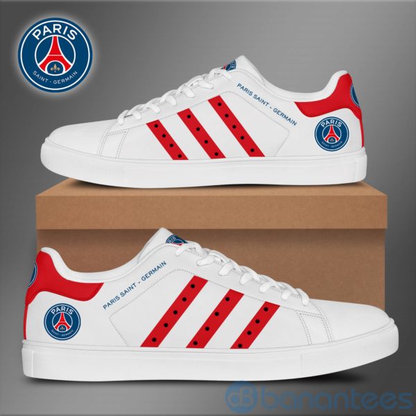 Paris Saint Germain Red Striped Low Top Skate Shoes Product Photo