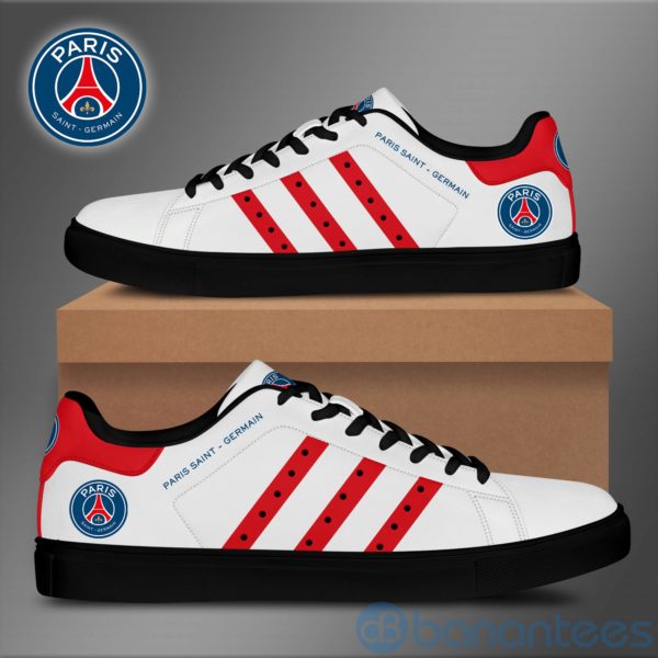 Paris Saint Germain Red Striped Low Top Skate Shoes Product Photo