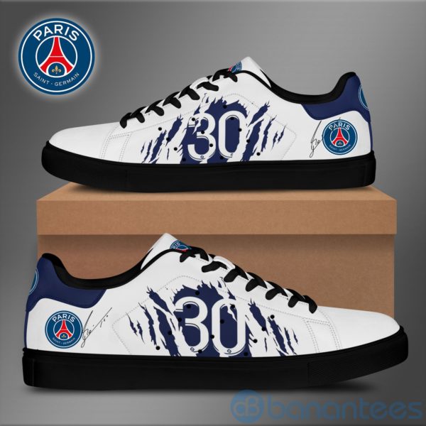 Paris Saint Germain White Low Top Skate Shoes Product Photo