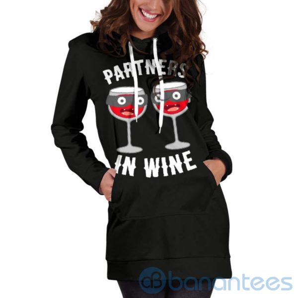 Partners In Wine Hoodie Dress For Women Product Photo