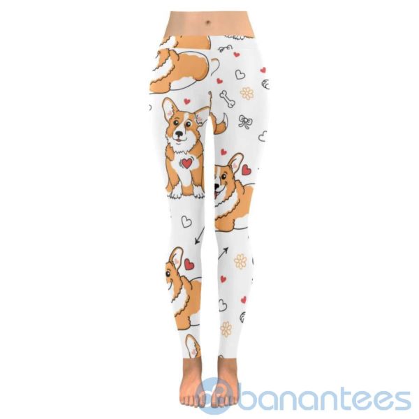 Pembroke Welsh Corgi White Leggings For Women Product Photo