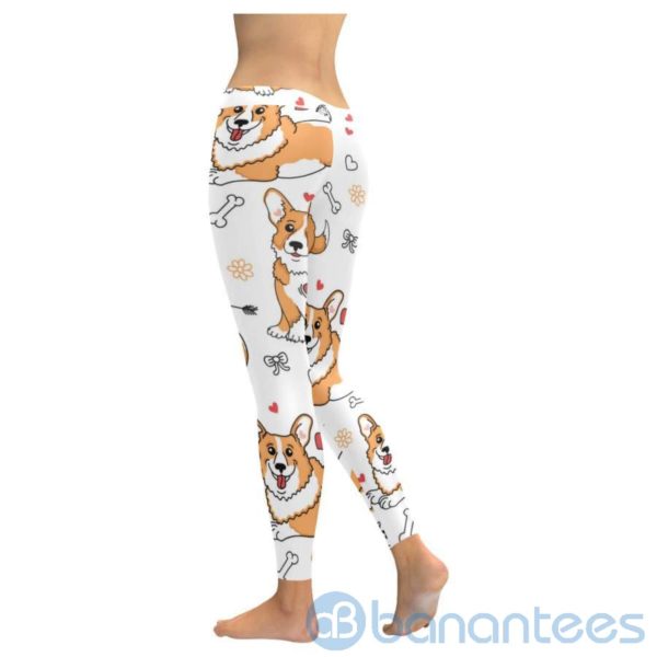 Pembroke Welsh Corgi White Leggings For Women Product Photo