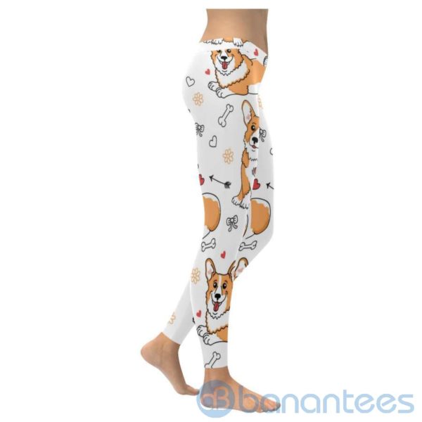 Pembroke Welsh Corgi White Leggings For Women Product Photo
