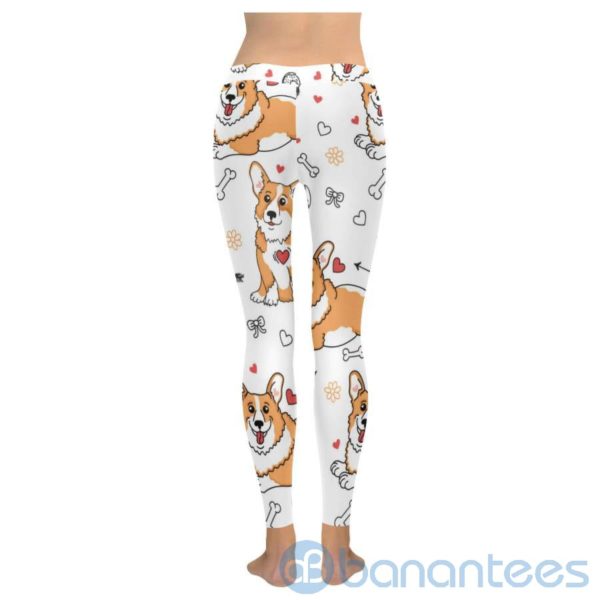 Pembroke Welsh Corgi White Leggings For Women Product Photo