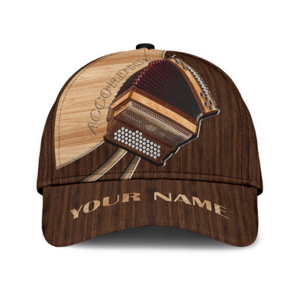 Personalized Accordion Music Printed 3D Cap Product Photo