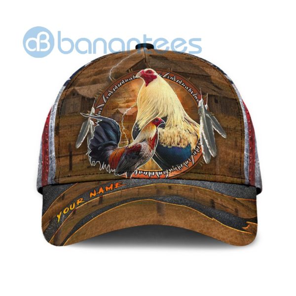 Personalized American Rooster Printed 3D Cap Product Photo
