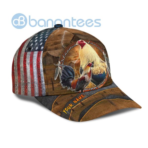 Personalized American Rooster Printed 3D Cap Product Photo