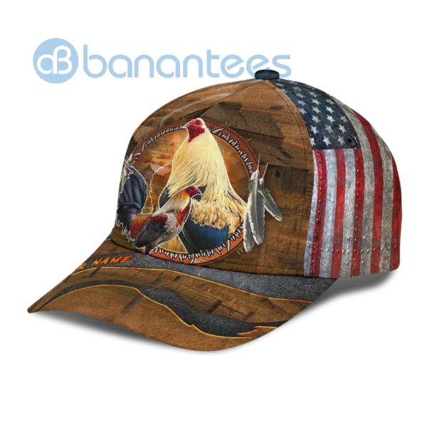 Personalized American Rooster Printed 3D Cap Product Photo