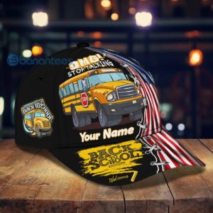 Personalized American School Bus American Flag Full 3D Cap Product Photo