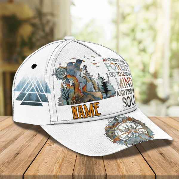 Personalized And Into Forest I Go To Lose My Mind And Find My Soul Hiking All Over Print Cap Product Photo