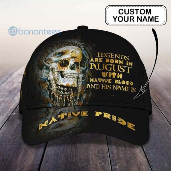 Personalized August Legend With Native Blood 3D Cap Product Photo