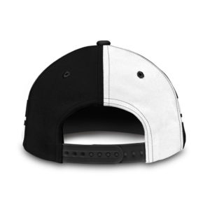 Personalized Black And White Rooster Printed 3D Cap Product Photo