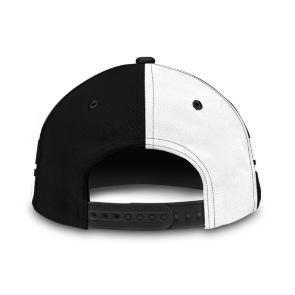 Personalized Black And White Rooster Printed 3D Cap Product Photo