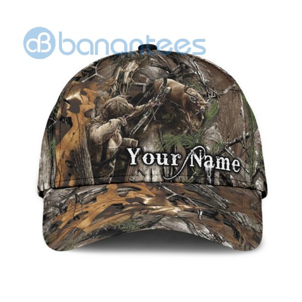 Personalized Bow Huntereer Hunting All Over Printed 3D Cap Product Photo