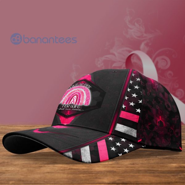 Personalized Breast Cancer I Wear Pink For Myself, My Mom, Myaughter All Over Printed 3D Cap Product Photo