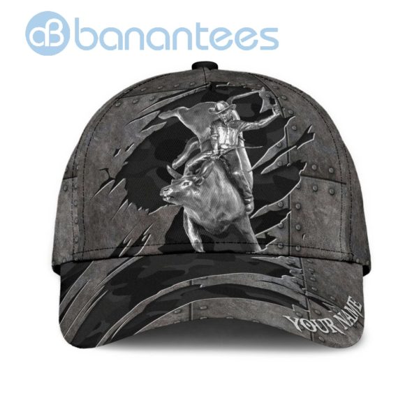 Personalized Bull Riding All Over Printed 3D Cap Product Photo